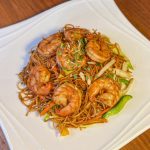 89 Gebratene Nudeln mit Crevetten